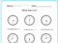 What time is it worksheets